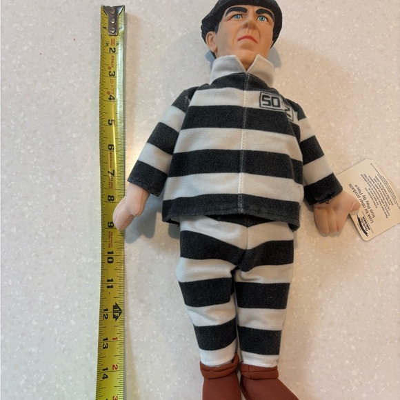 The Three Stooges MOE Doll 14" - Vintage - Picture 4 of 8